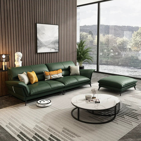 DIPU Tate Minimalist Italian Leather Sofa from DIPU