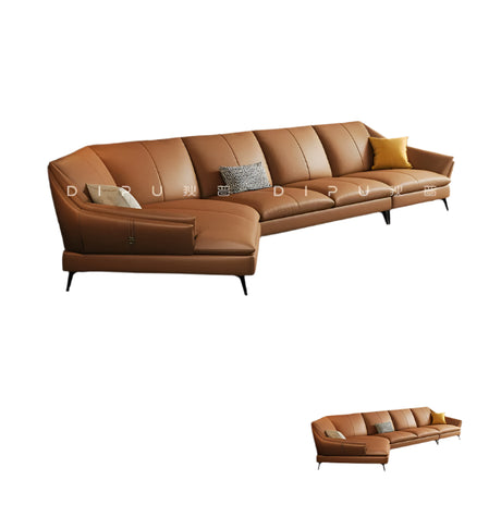 DIPU Jared Luxury Leather Corner Sofa from DIPU