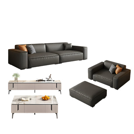 DIPU Keenan Cream Block Light Luxury Sofa from DIPU
