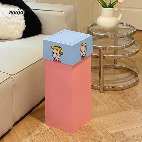 MUSN Cream Wind Trash Bin from MUSN