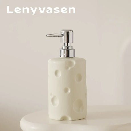 LENYVASEN Soren Shampoo Ceramic Container from LENYVASEN