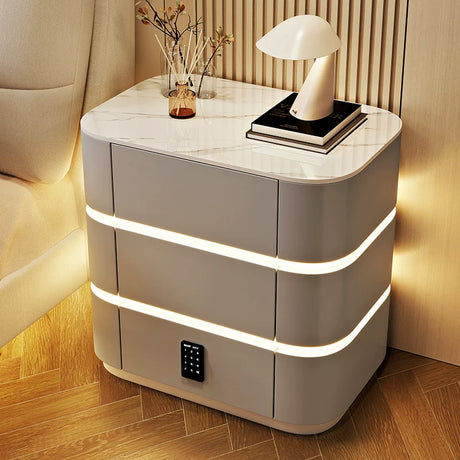 BESTFU Zephyr Smart Bedside Table with Sleek Functionality from BESTFU