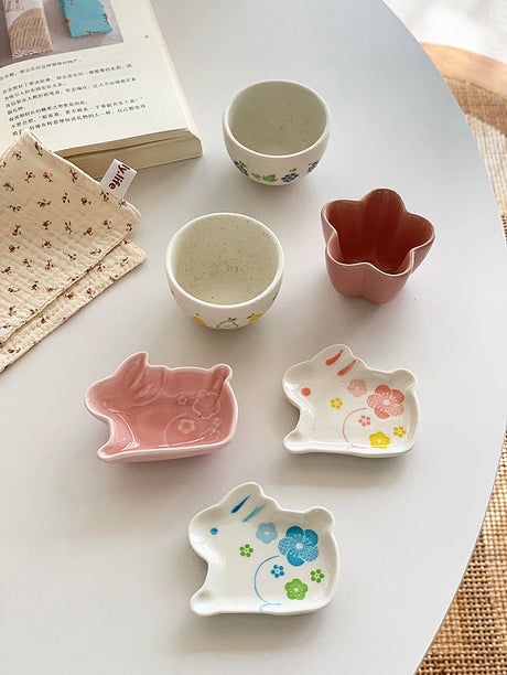 YASUKI Amelia Adorable Cherry Bunny Sauce Plate from YASUKI