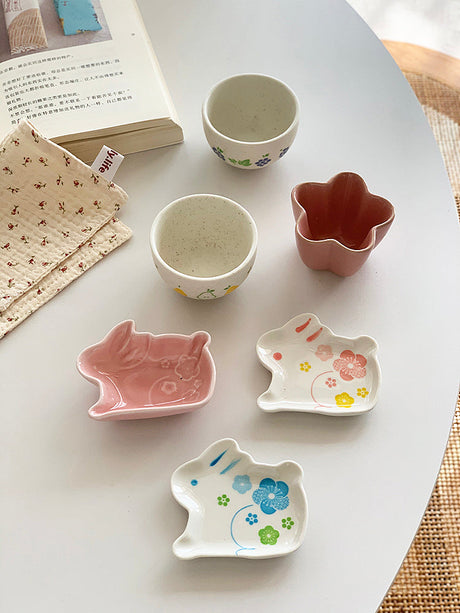 YASUKI Amelia Adorable Cherry Bunny Sauce Plate from YASUKI