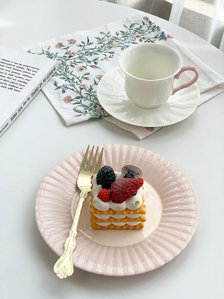 YASUKI Jasper Delicate INS Lace Dessert Plate from YASUKI