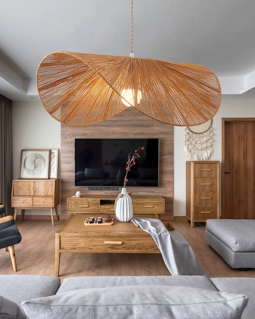 ZHONGSHAN Japanese Woven Rope Chandelier from HOBBYTREE