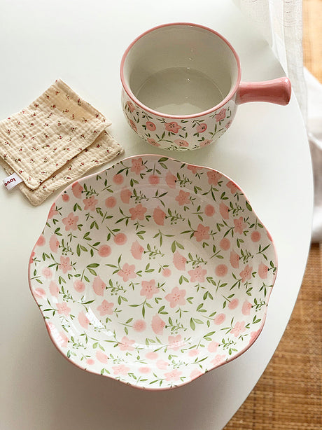 YASUKI Elowen Elegant Floral Design Bowl Set from YASUKI