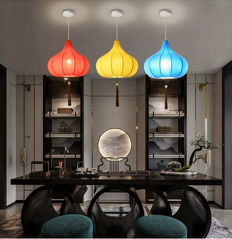 ZHONGSHAN Chinese Fabric Chandelier for Restaurants from ZHONGSHAN