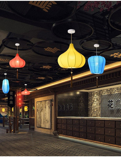 ZHONGSHAN Chinese Fabric Chandelier for Restaurants from ZHONGSHAN