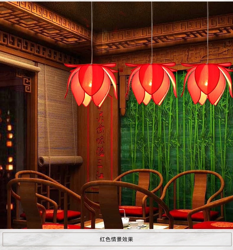 ZHONGSHAN Lotus Chandelier for Zen Restaurant from ZHONGSHAN