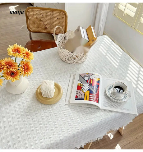 MAN YUE HOME Lace Tablecloth for French INS Style Dining Spaces from MAN YUE HOME