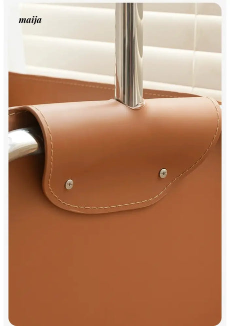 LOWERLEFT Stainless Steel Leather Coat Rack from Lower Left