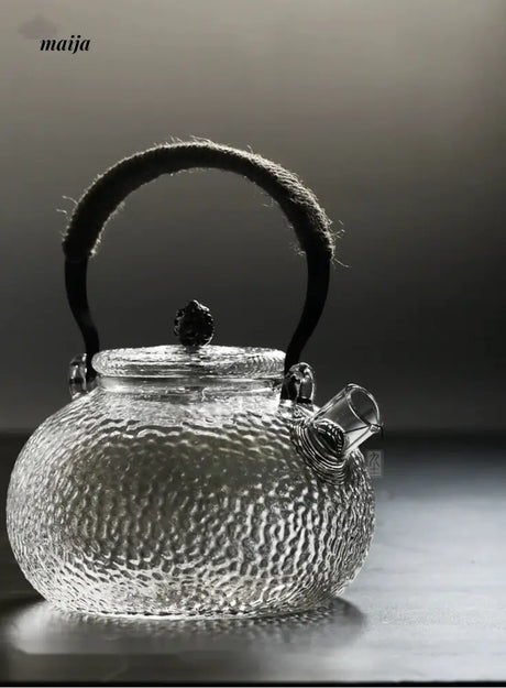 JOTO Hammered Glass Teapot Filtering Home Kung Fu Tea Kettle from MOSE
