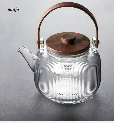 JOTO Heat Resistant Ceramic Electric Pot Double Layer Teapot from JOTO