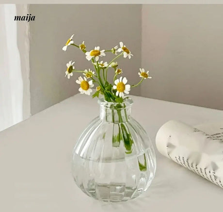 BANKE Retro Glossy Flower-Shaped Small Vase from BANKE