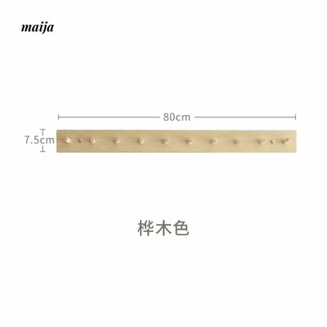 OGI NO RYOHIN Nordic INS Style Solid Wood Wall Hook Rack from OGI NO RYOHIN