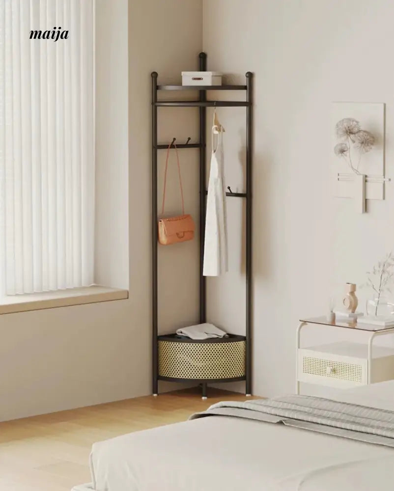 Miriam Coat Hanger with Basket from Kaiyashi