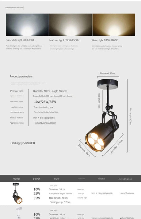 MODENG Retro Spotlight Bar Ceiling Light from MODENG