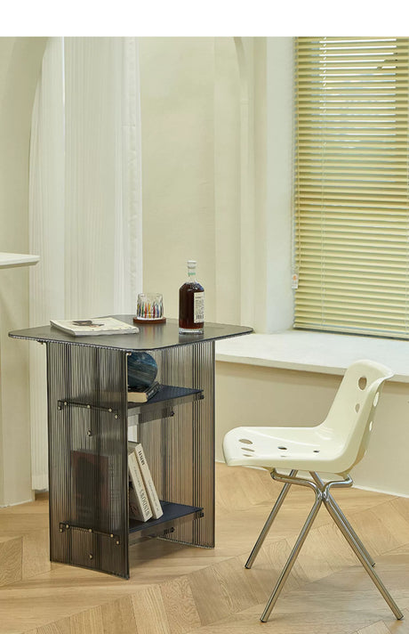 LAZYSPACE Chloe Acrylic Storage Desk from LAZYSPACE
