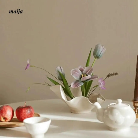 MUYE Wavy Cream Fruit Bowl from MUYE