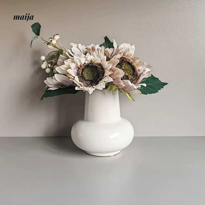 LIVETAI Nordic Round Belly Ceramic Vase from maija