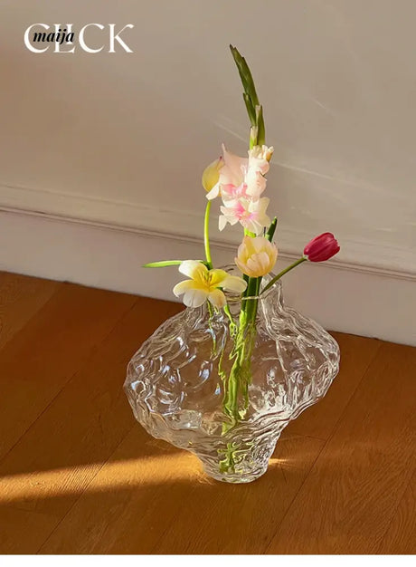 CLICK Glacier Glass Vase Large Space Decor from CLICK