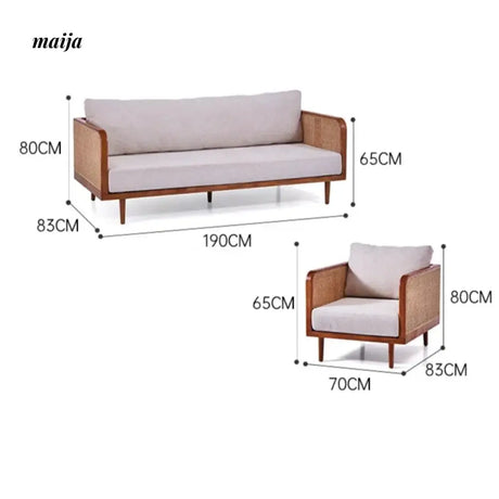 SLIGHTLYCOOL Sasha Rattan Sofa from SLIGHTLYCOOL