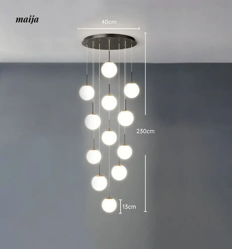 Round Staircase Chandelier from maija