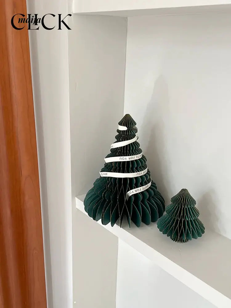 CLICK 3D Christmas Tree Origami Table Decor Stand Prop from CLICK