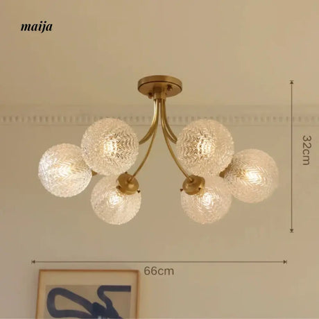 NANCY French Minimalist Chandelier with Glass from NANCY