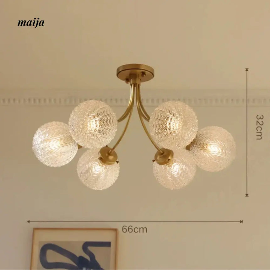 NANCY French Minimalist Chandelier with Glass from NANCY