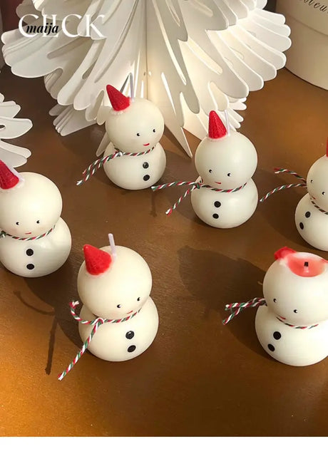 CLICK 3D Snowman Candle for Festive Decor from CLICK