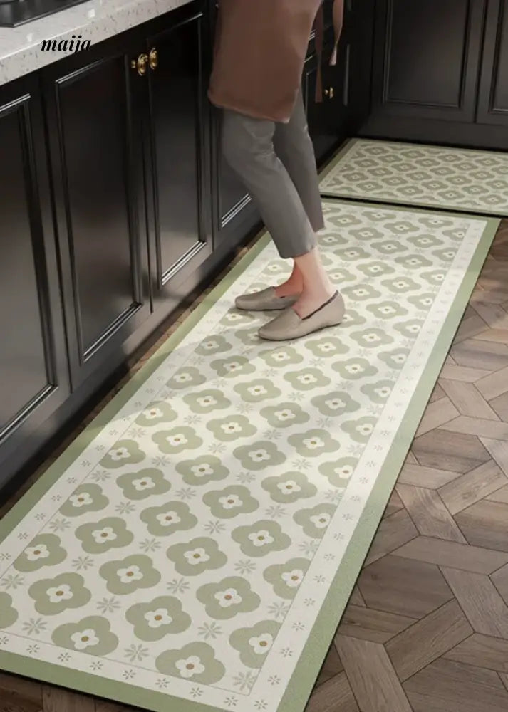AOJU French Baroque Design Nonslip Kitchen Mat