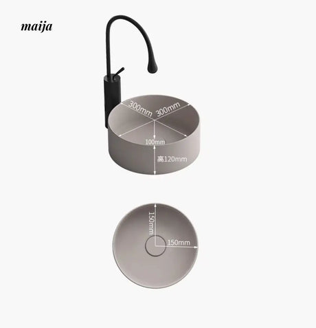 Ultra Thin Bathroom Countertop Basin from maija
