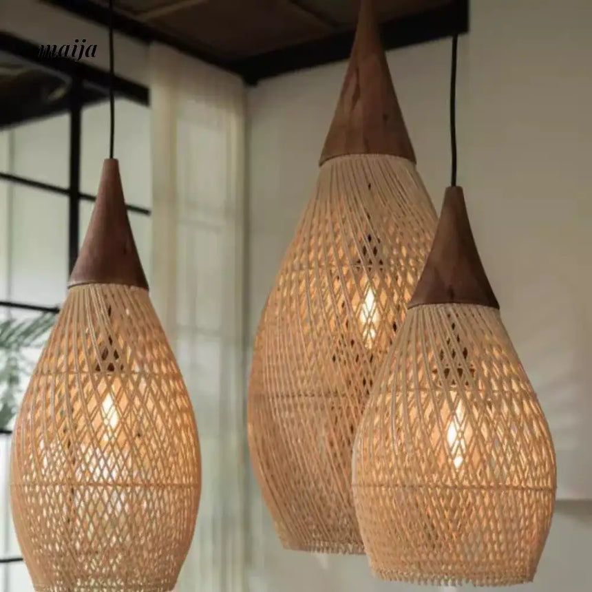 ZHONGSHAN Zen Rattan Chandelier for Restaurant from ZHONGSHAN