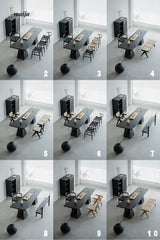 JUWU Caldwell Solid Wood Dining Seating from maija