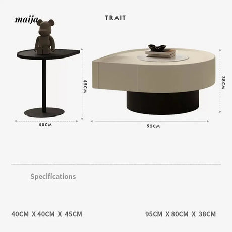 TIDELEADER Water Droplet Coffee Table from TIDELEADER