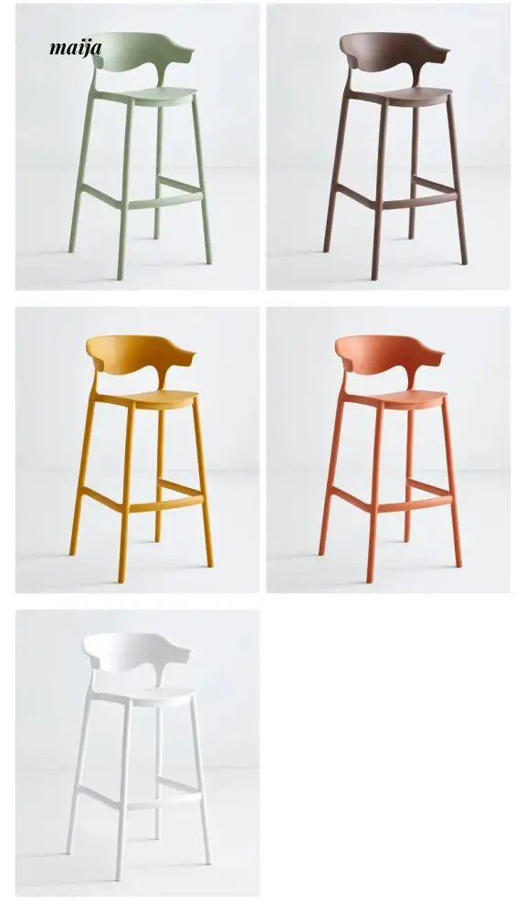 Lotus Plastic Bar Stool