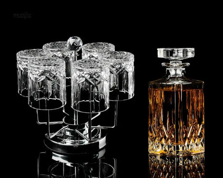Glacial Whiskey Decanter and Glass Set from KEYHUAN
