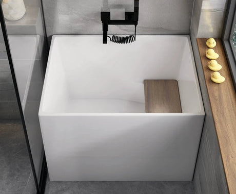 Mini Freestanding Rectangle Acrylic Bathtub from maija
