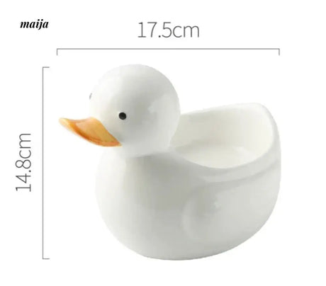LIVETAI Creative Duckling Ceramic Bowl from LIVETAI