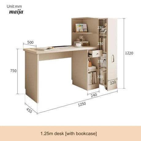 Sumaya Desk with Shelves from maija