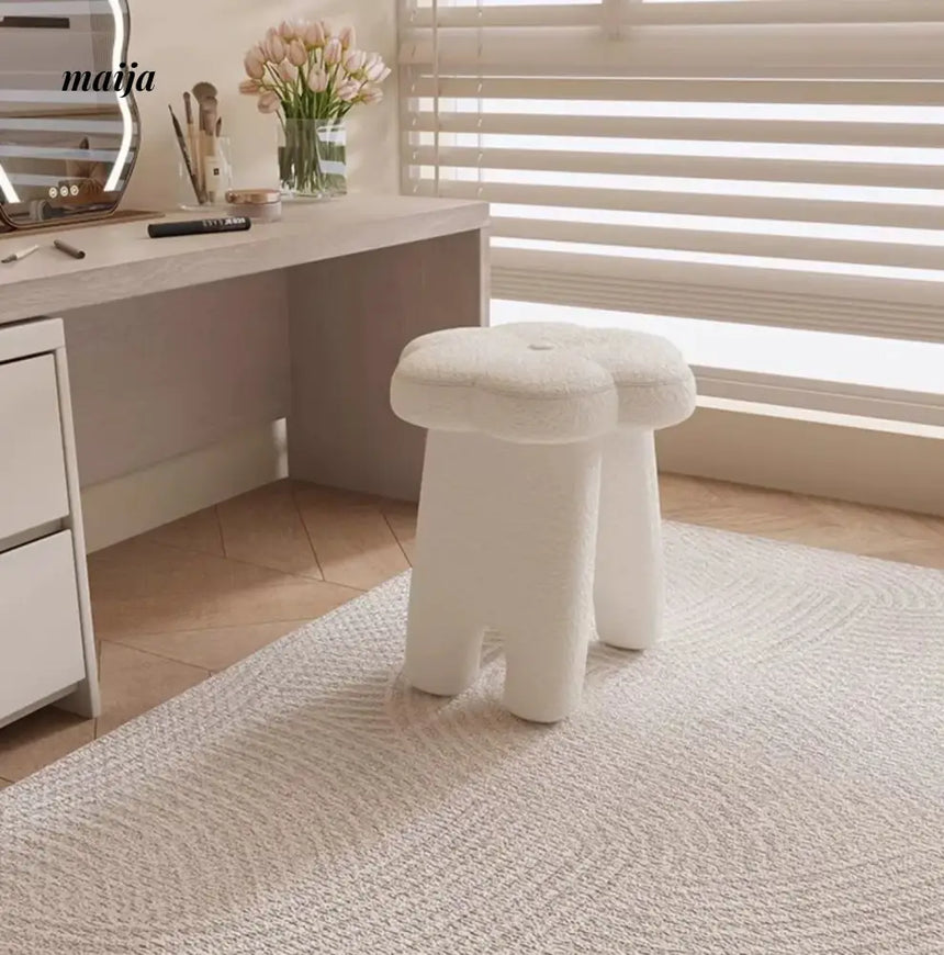 White Flower Dressing Stool from Kaiyashi