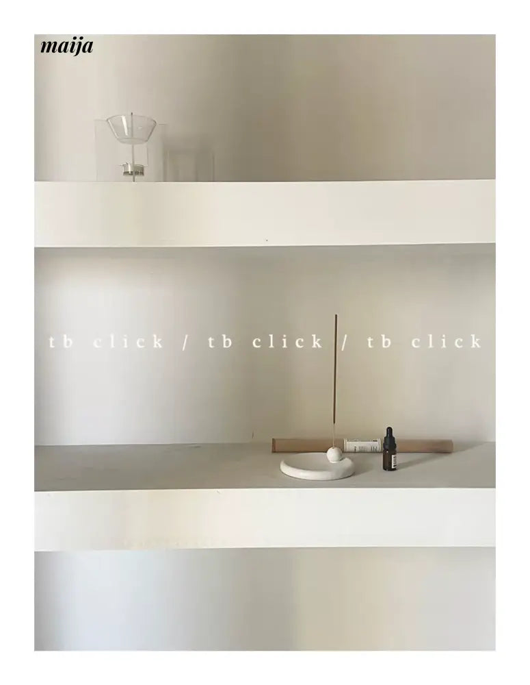 CLICK White Ceramic Incense Tray Nordic Design from CLICK