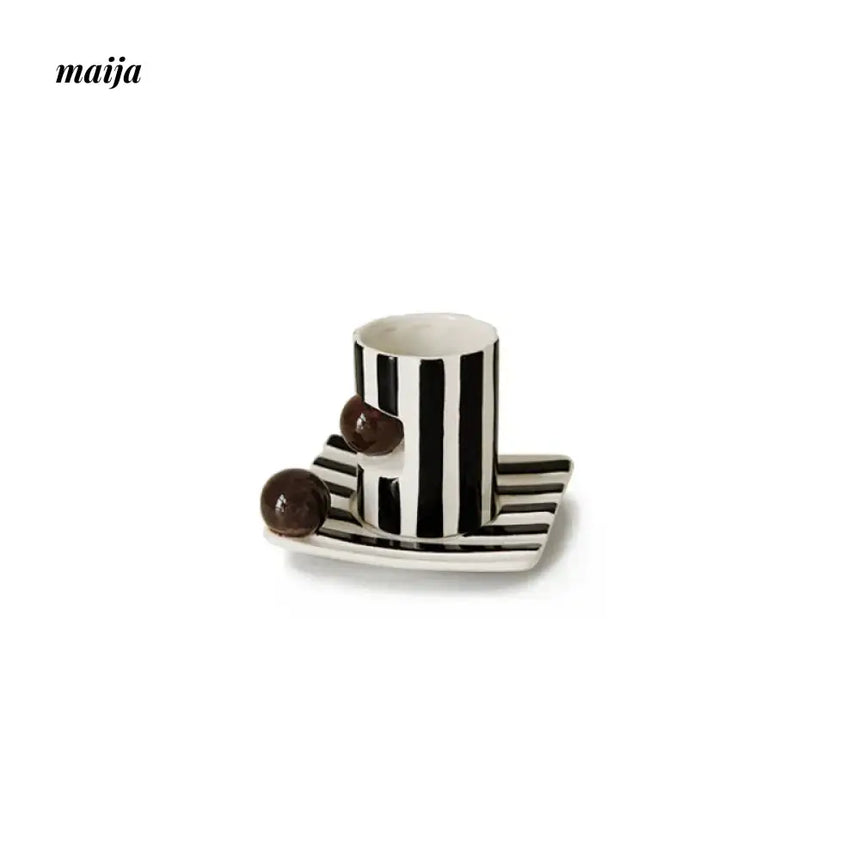 NAMO Muse Retro Striped Coffee Cup from NAMO