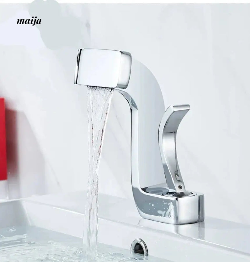 Noble Waterfall Copper Washbasin Faucet from Kaiyashi