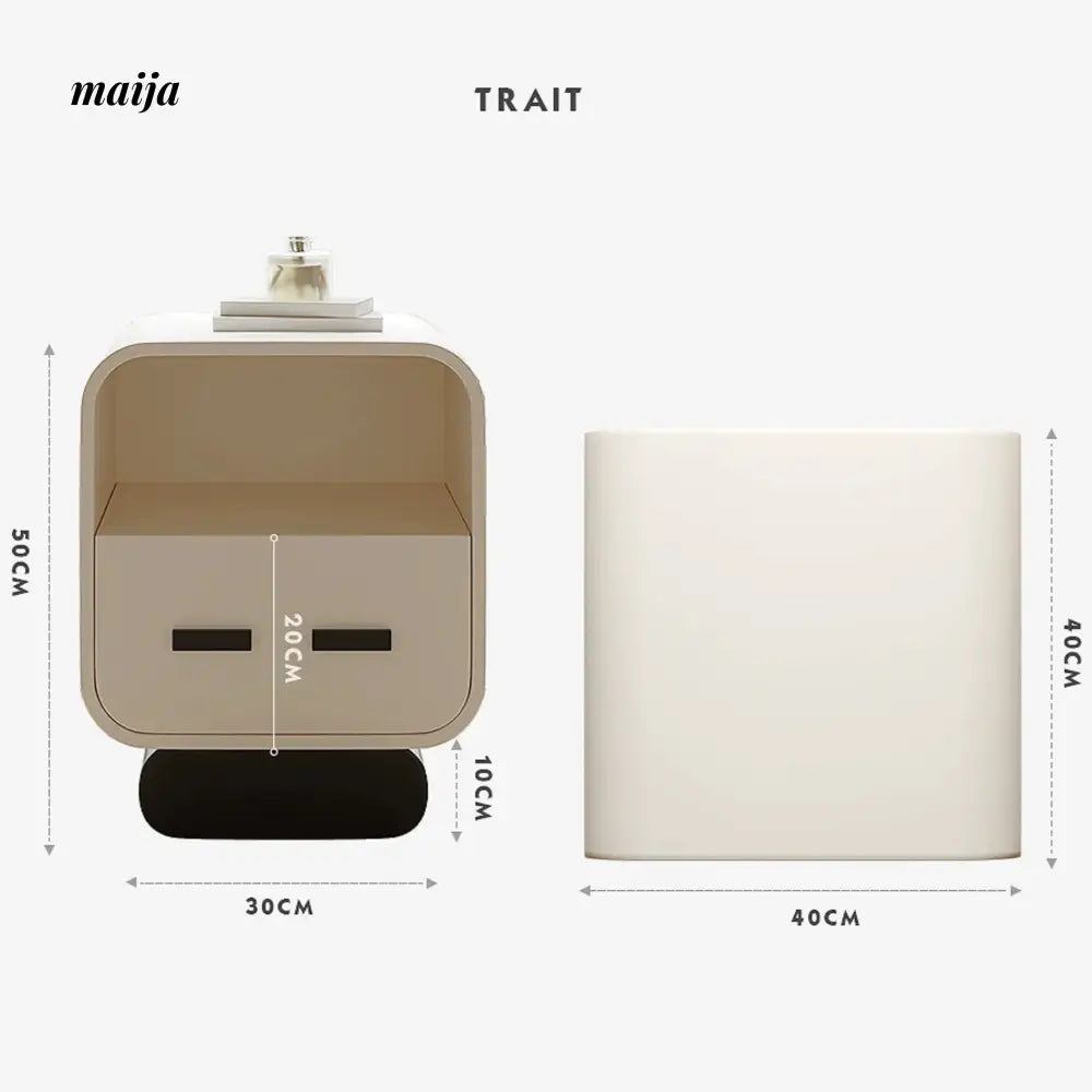 TIDELEADER Paestum Bedside Table from TIDELEADER