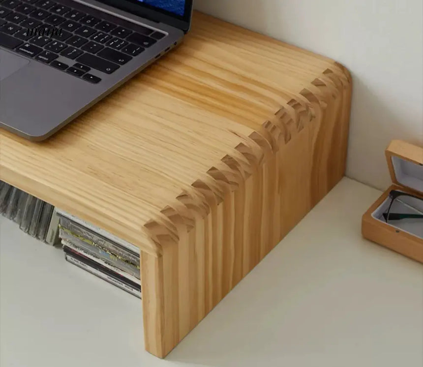 KIMACHI Simple Wooden Monitor Stand from KIMACHI