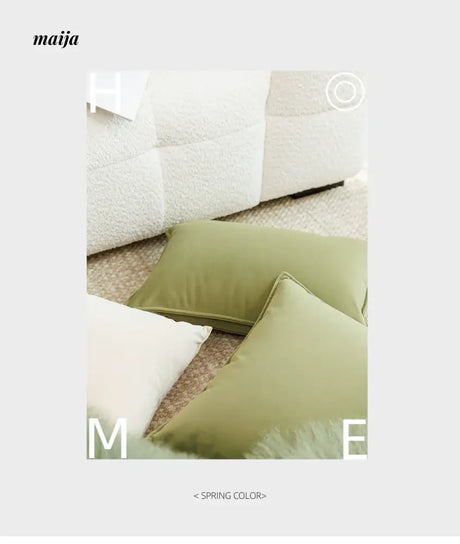 MISTYWOOD Green Modern Minimalist Pillow from MISTYWOOD
