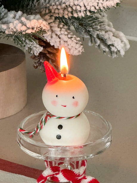 MELONGIRL Christmas Tree Snowman Candle from MELONGIRL
